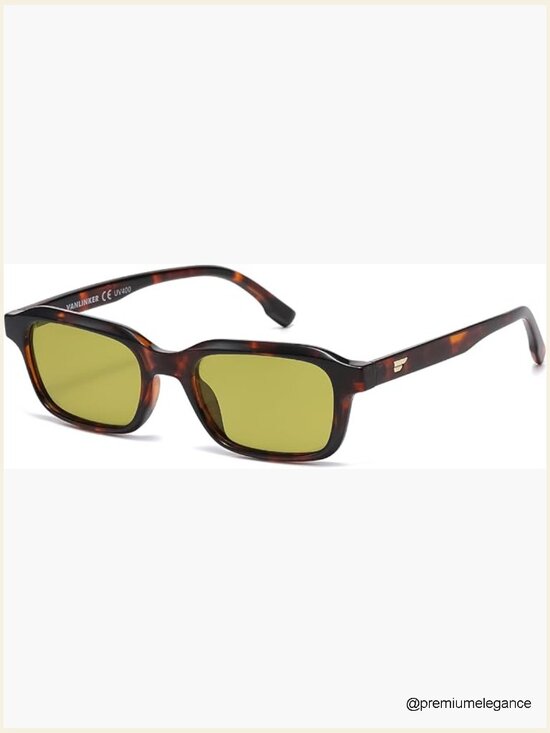 Trendy Rectangle Polarized Sunglasses Unisex Retro Square Shades UV400 main image 4